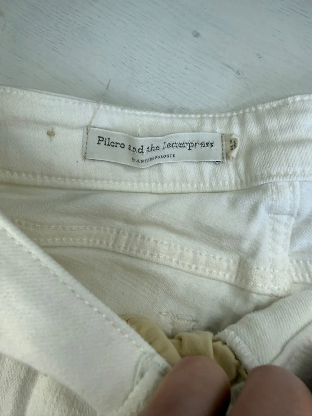 Anthropologie Pilcro & Letterpress Mid Rise Slim Cut Off Shorts Sz 26 - Picture 10 of 14